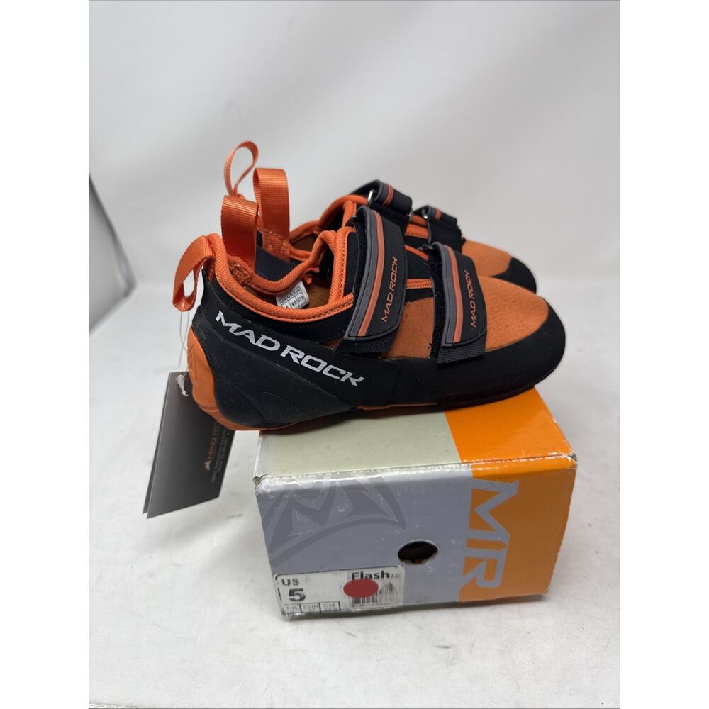Mad Rock Men's Flash 2.0 Climbing Shoe,Orange/Black Size 5